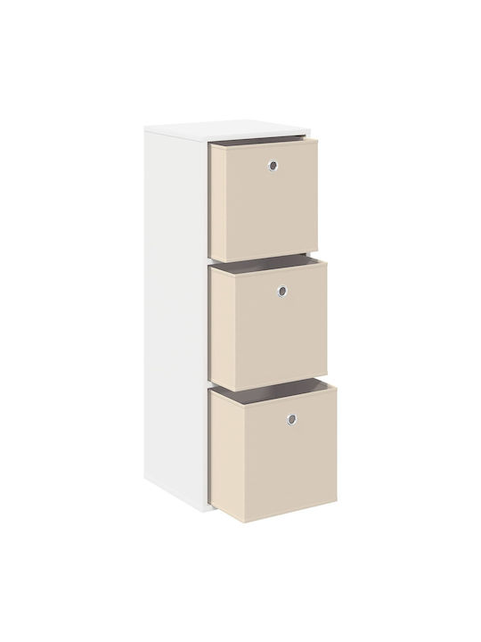 Wooden Storage Cabinet with 3 Drawers M35xW32xH99.5cm