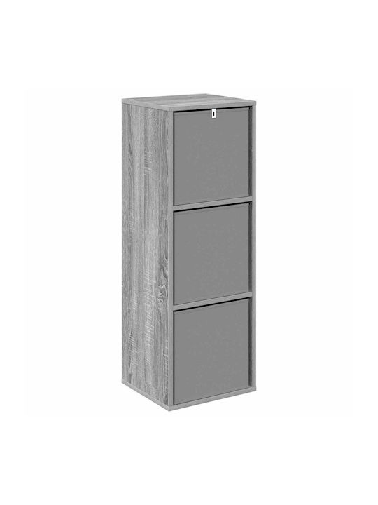 Wooden Storage Cabinet with 3 Drawers M35xW32xH99.5cm