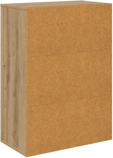 Wohnzimmerschrank aus Spanplatte Artisan-Eiche 60x33,5x84 cm