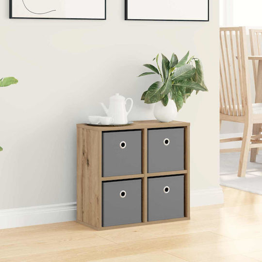 Living Room Display Cabinet Made of Particle Board Artisan Oak 49.5x22x47cm