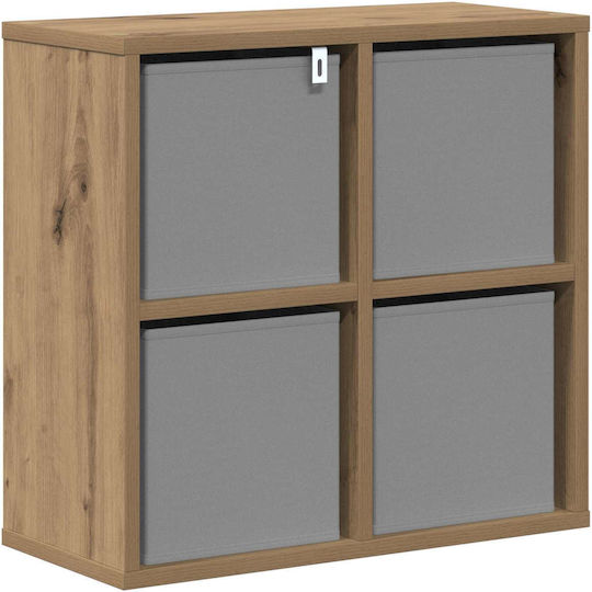 Living Room Display Cabinet Made of Particle Board Artisan Oak 49.5x22x47cm