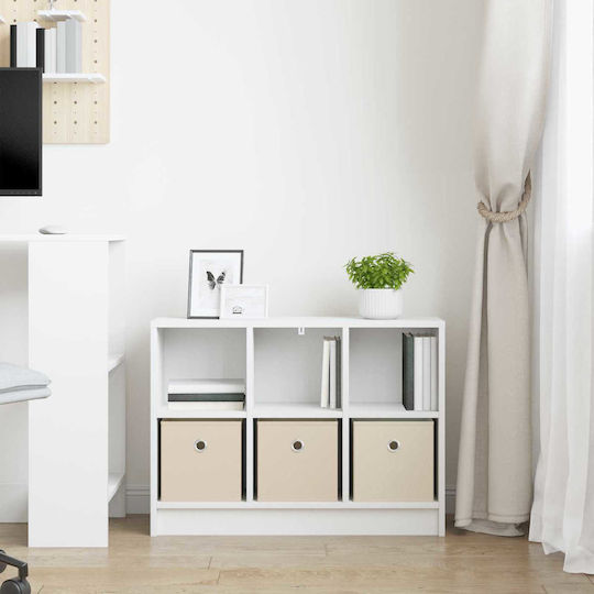 Wooden Storage Drawer Chest with 3 Drawers M73.5xW22.5xH53.5cm