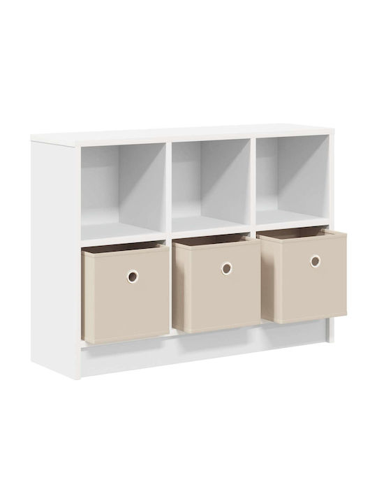 Wooden Storage Drawer Chest with 3 Drawers M73.5xW22.5xH53.5cm