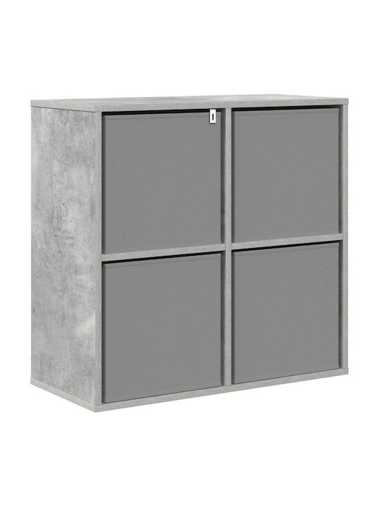 Wooden Storage Drawer Chest with 4 Drawers M68.5xW32xH67cm