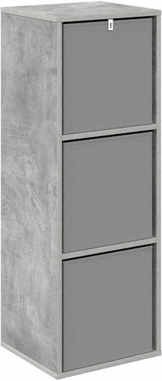 Dulap De Depozitare Din Lemn Cu 3 Sertare L35xL32xH99.5cm
