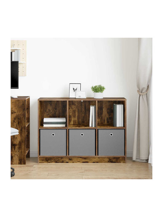 Brown Smoky Oak Bookcase 102x32x73.5 cm