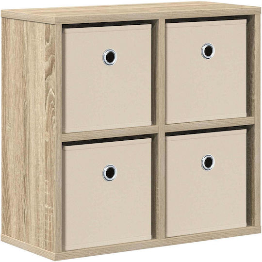 Cabinet De Depozitare Din Lemn Cu 4 Sertare L49.5xL22xH47cm