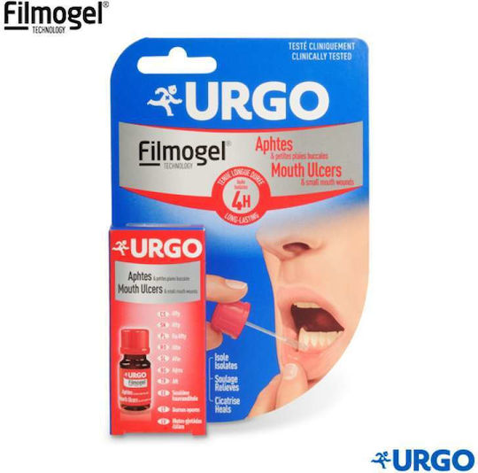 Urgo Filmogel Mouth Ulcers Gel Heals Canker Sores & Small Mouth Wounds 6ml