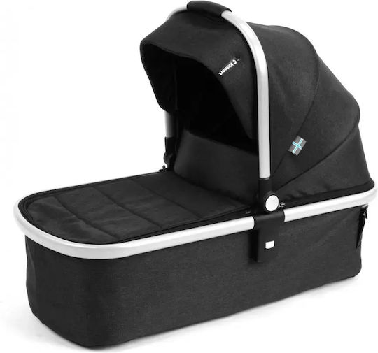 Kidnort Cărucior 2 în 1 Reglabil Potrivit pentru Nou-Născut Negru 10,2kg