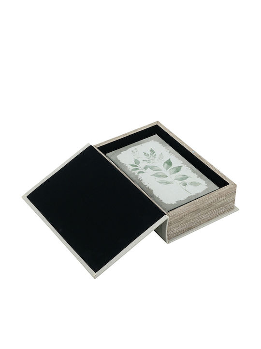 Artekko Set of Wooden Decorative Boxes in Book Shape 2 Pieces