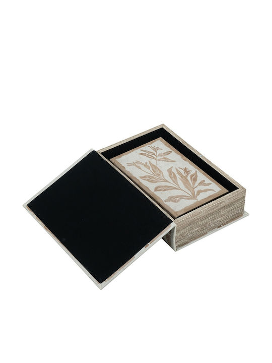 Artekko Set of Wooden Decorative Boxes in Book Shape 2 Pieces