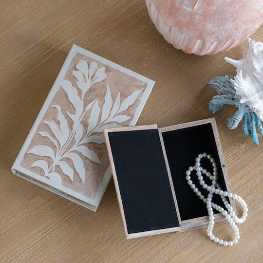 Artekko Set Cutii Decorative Din Lemn În Formă De Carte 2 Bucăți