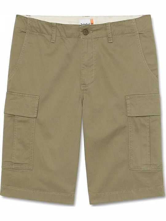 Twill Ανδρική Βερμούδα Cargo Χακί