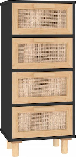 Συρταριέρα από Μασίφ Ξύλο 40x30x90εκ.