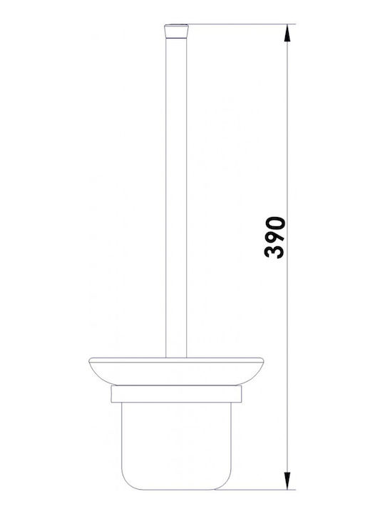 Glas Toilettenbürste Badezimmer