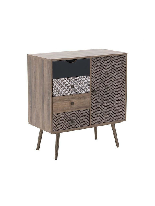 Wooden Chest of Drawers with 4 Drawers 79x39x86cm
