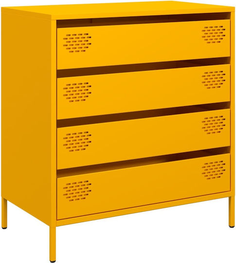 Συρταριέρα Κρεβατοκάμαρας mit 4 Schubladen 68x39x73.5cm Συρταριέρα Κρεβατοκάμαρας mit 4 Schubladen 68x39x73.5cm