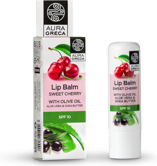 Aura Greca Sweet Cherry Lip Balm SPF10 Cherry 4gr