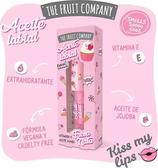 The Fruit Company Lip Oil Strawberry & Cream 3.6ml