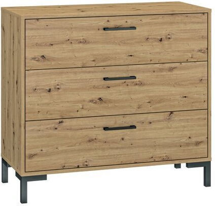 Kommode Holz Larnolo 112 92x40x83cm