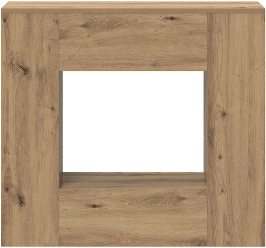 vidaXL Konsolentisch Aus Eiche Holz M82xB29xH74cm