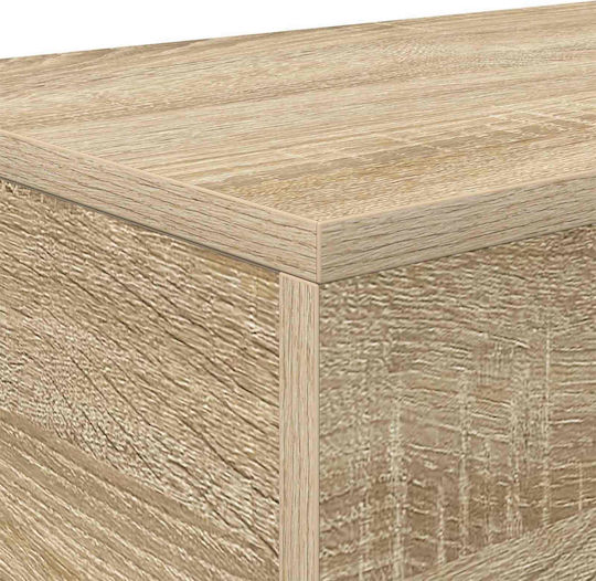 vidaXL Konsolentisch Aus Eichenholz Sonoma M101xT30xH74cm vidaXL Konsolentisch Aus Eichenholz Sonoma M101xT30xH74cm