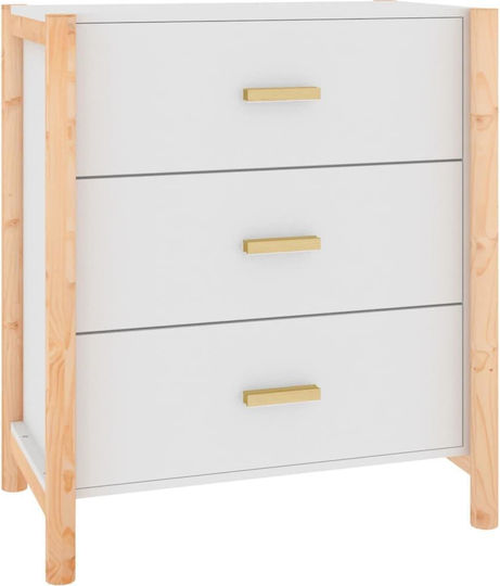 Wooden Chest of Drawers 62x38x70cm Wooden Chest of Drawers 62x38x70cm