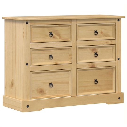 Συρταριέρα Κρεβατοκάμαρας mit 6 Schubladen 120x48x91cm