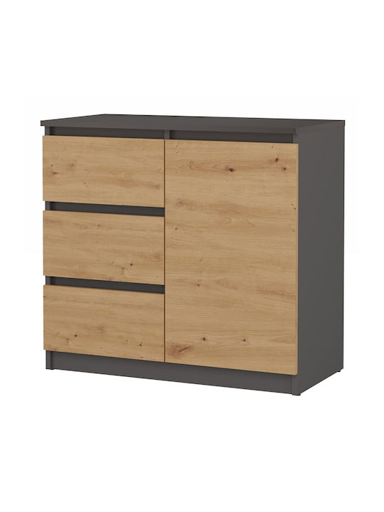 Malwa 1d3s Chest of Drawers Anthracite Artisan