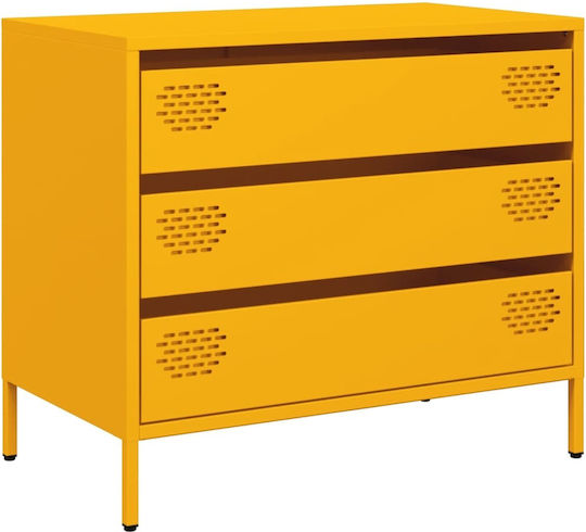 Συρταριέρα Κρεβατοκάμαρας mit 3 Schubladen 68x39x58.5cm Συρταριέρα Κρεβατοκάμαρας mit 3 Schubladen 68x39x58.5cm
