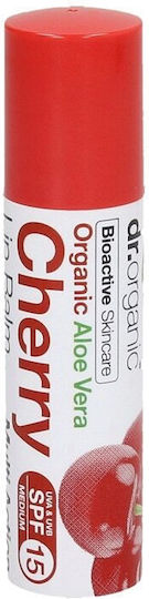 Dr.Organic Balsam De Buze SPF15 Cireașă 5.7ml