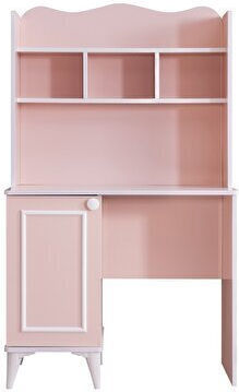 SteweHome Kinder Schreibtisch Regale Schrank – Rosa 95×60×160cm