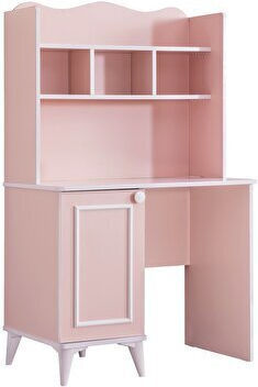 SteweHome Kinder Schreibtisch Regale Schrank – Rosa 95×60×160cm