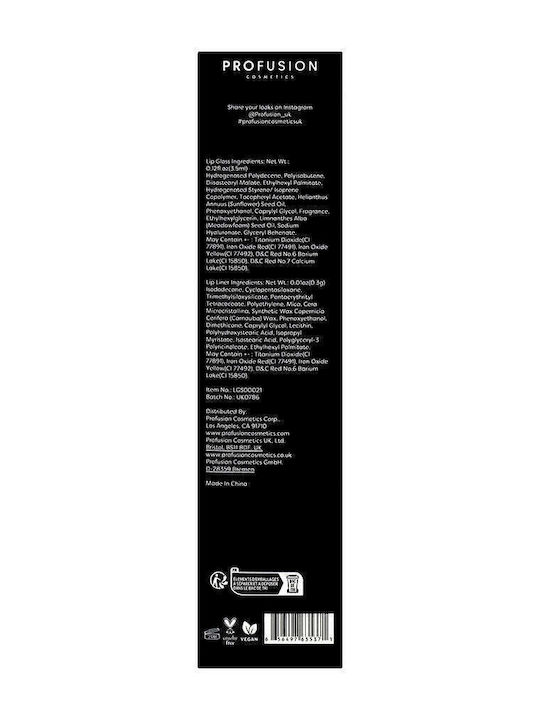 Profusion Cosmetics Σετ Μακιγιάζ για τα Χείλη