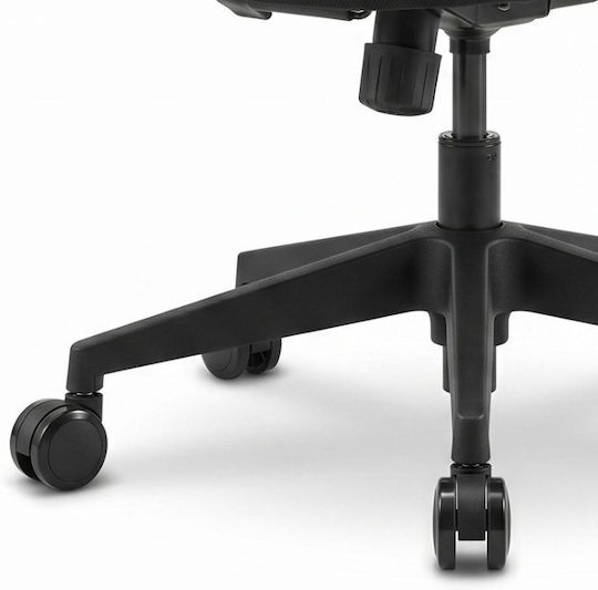 Megapap Caster for Office Chair Metallic 5 Pieces Black