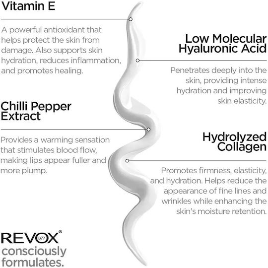 Revox Hyaluronic Acid Lip Filler Lippen Creme Hyaluronic Acid 12ml