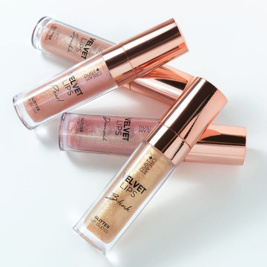 Dust+Cream Гланц за устни Velvet Lips Перлени Блестящи