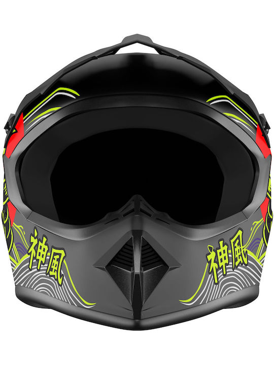 Kamikaze Full Face Mountain Bicycle Helmet Black Kamikaze Full Face Mountain Bicycle Helmet Black