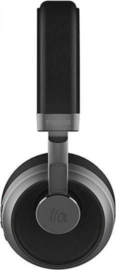 Tazata BH02 Ασύρματα Bluetooth Over Ear Ακουστικά Μαύρα