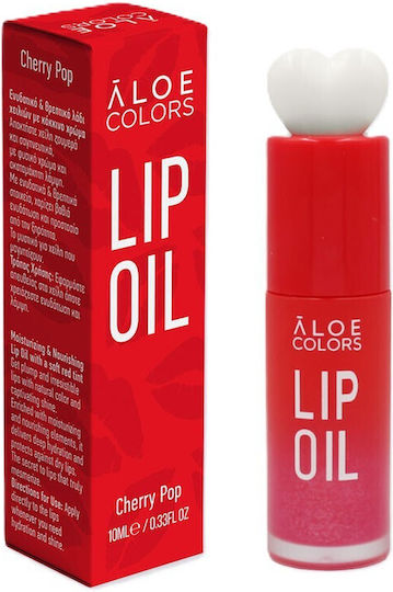 Aloe Colors Масло за Устни Cherry Pop Червено 10ml