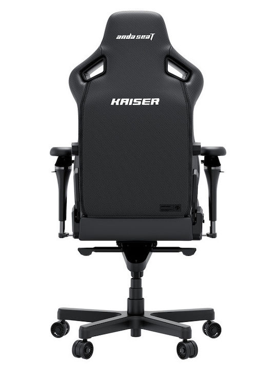 Anda Seat Kaiser 4 V2 XL Καρέκλα Gaming Δερματίνης με Ρυθμιζόμενα Μπράτσα Μαύρη