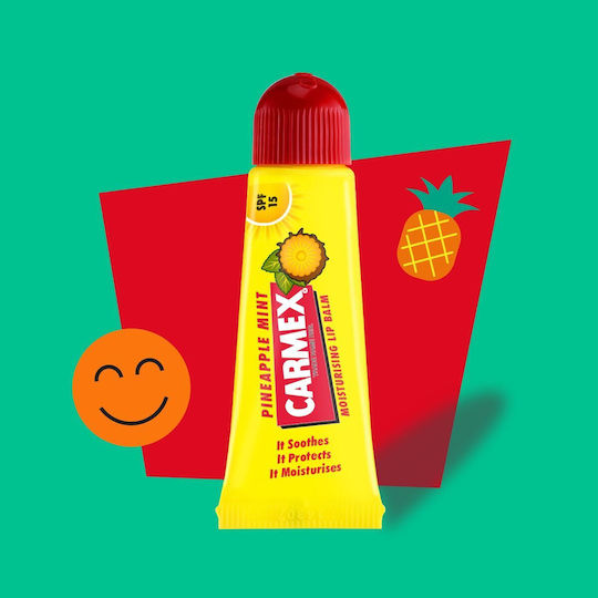 Carmex Овлажняващ Балсам За Устни За Мъже SPF15 Ананас И Мента 10гр