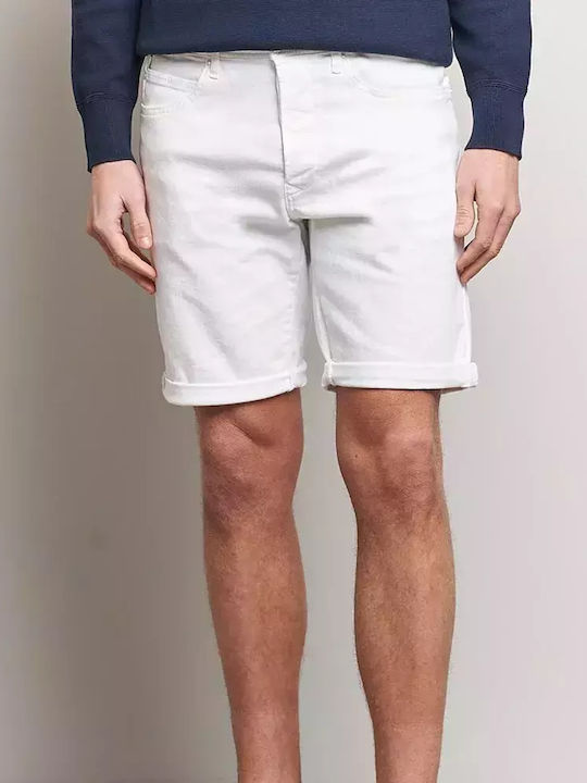 Herrenshorts Jeans White