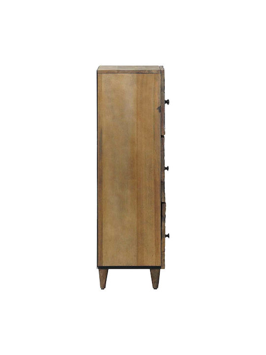 Έπιπλο Εισόδου με Ντουλάπα Καφέ 40x33.5x110εκ.
