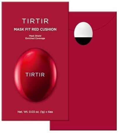 Tirtir Пакет Mask Fit Red Cushion 6 Цвята Пробен 6x1гр 24n 25n 27c 27n 28n 29c