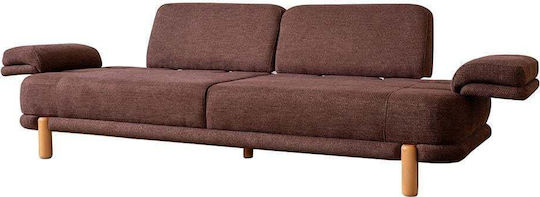 Stewehome Салонен Комплект 3+3+1 Дървени Крака и Текстилна Обшивка 240x90x90см
