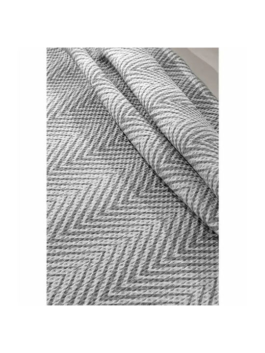 Guy Laroche Vera Vera Tagesdecken Set Mikrofaser Rauch 180x240cm 2Stücke