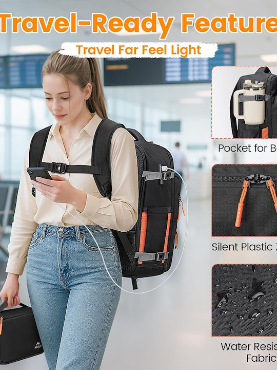 Matein Backpack Αδιάβροχο 30lt Μαύρο