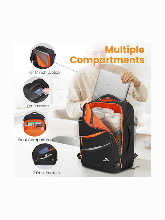 Matein Backpack Αδιάβροχο 30lt Μαύρο
