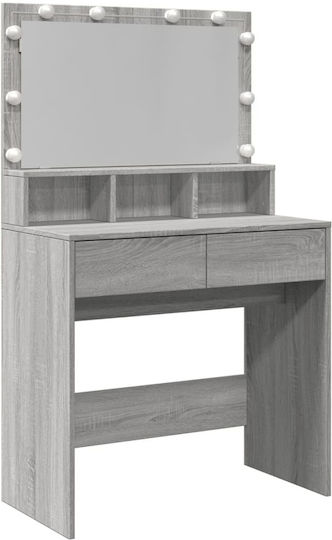 Туалетка За Спалня Сива Sonoma 80x41x144.5см
